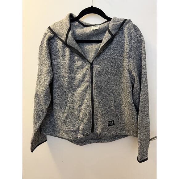 PINK Victoria’s Secret — Sweater Knit Zip Hoodie. Size L - Picture 3 of 7
